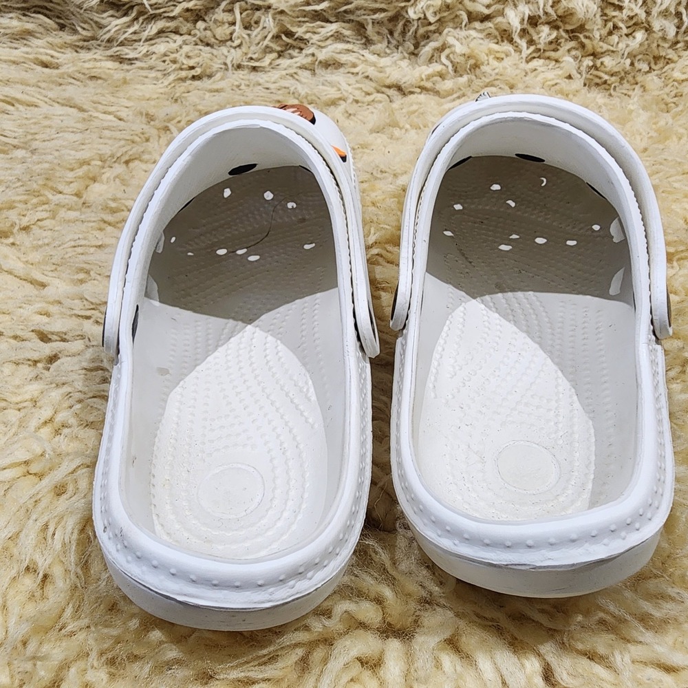 Kids White Clog Sandals Harry Potter Jibbitz Charms Size 30 Slip On Shoes - Picture 4 of 8